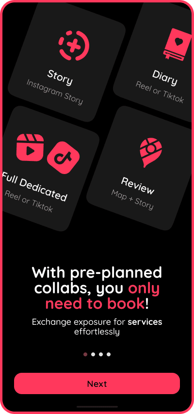 Claris app: explore venues in Bali