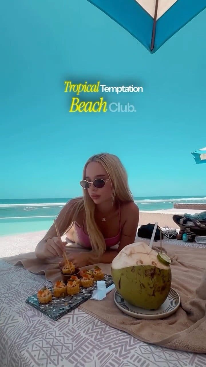 Beach club in Bali