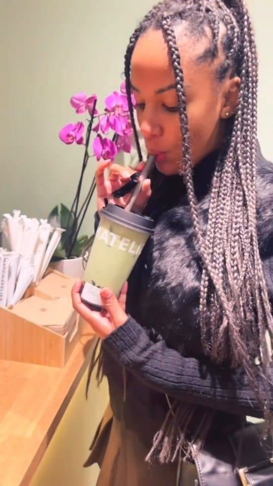 Creator filming a drink collab